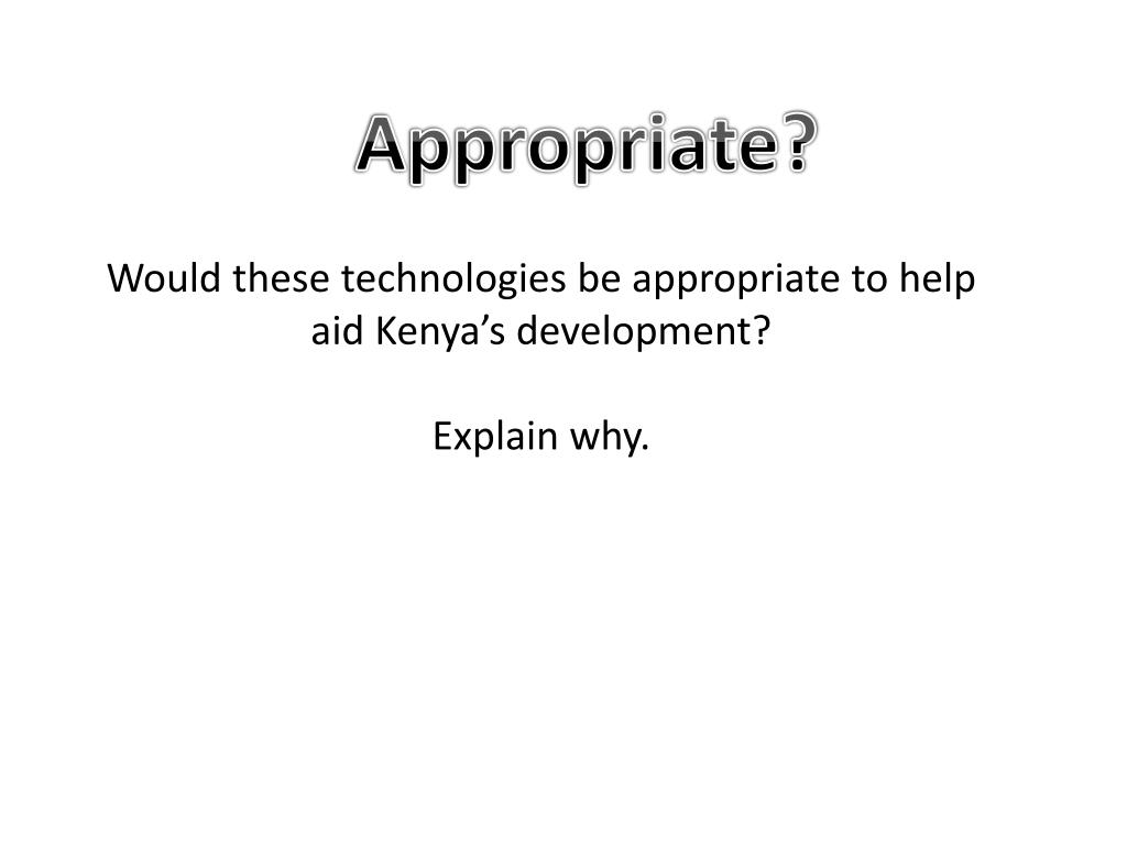 PPT Appropriate Technology PowerPoint Presentation, free download
