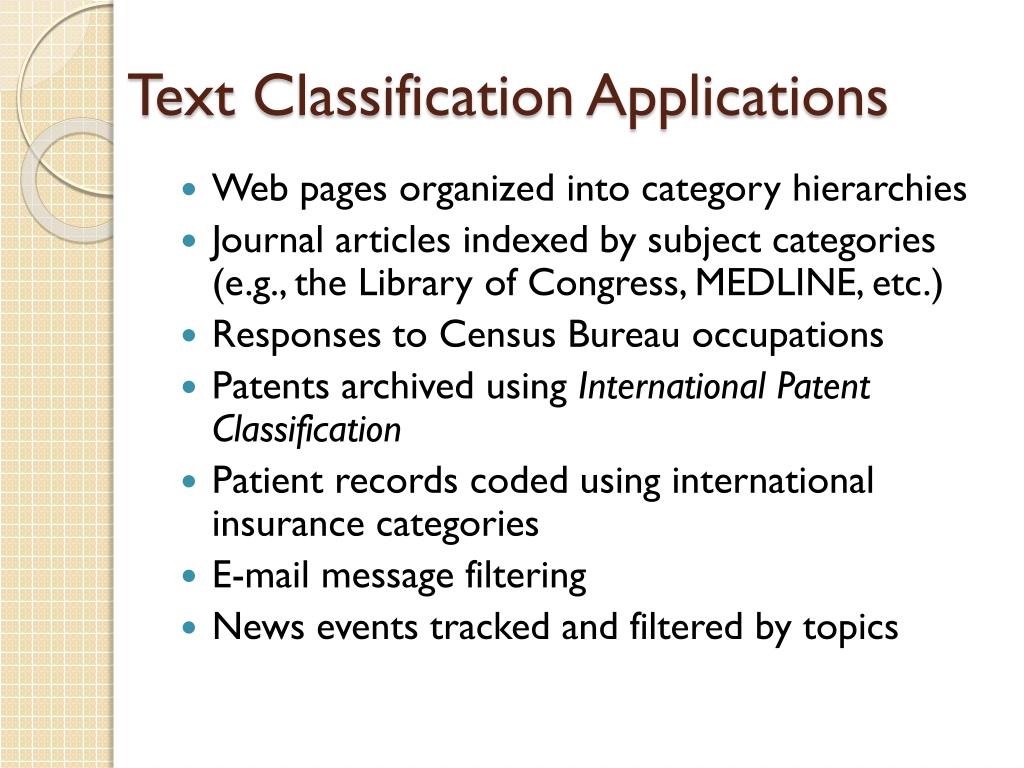 What Is An Example Of Classification Text at Timothy Ruiz blog