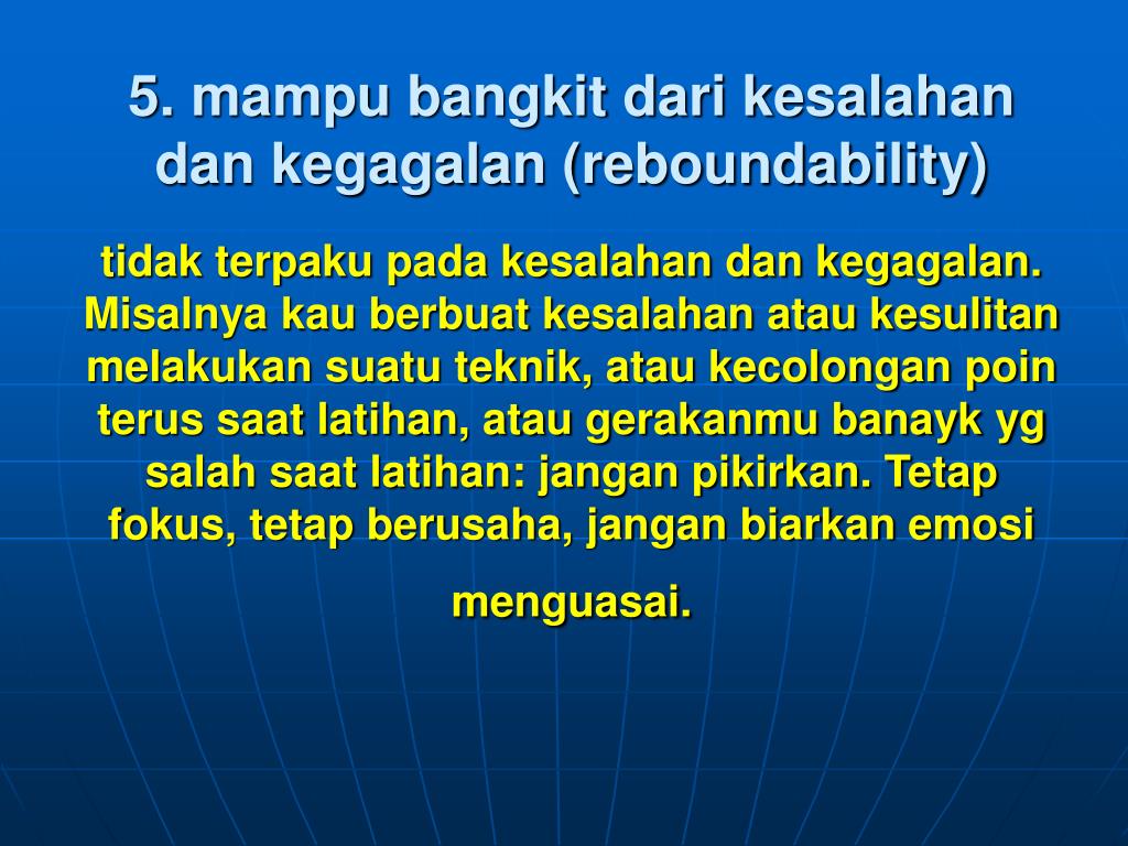 PPT Kesalahan yg sering dilakukan atlet yang berhubungan dgn mental