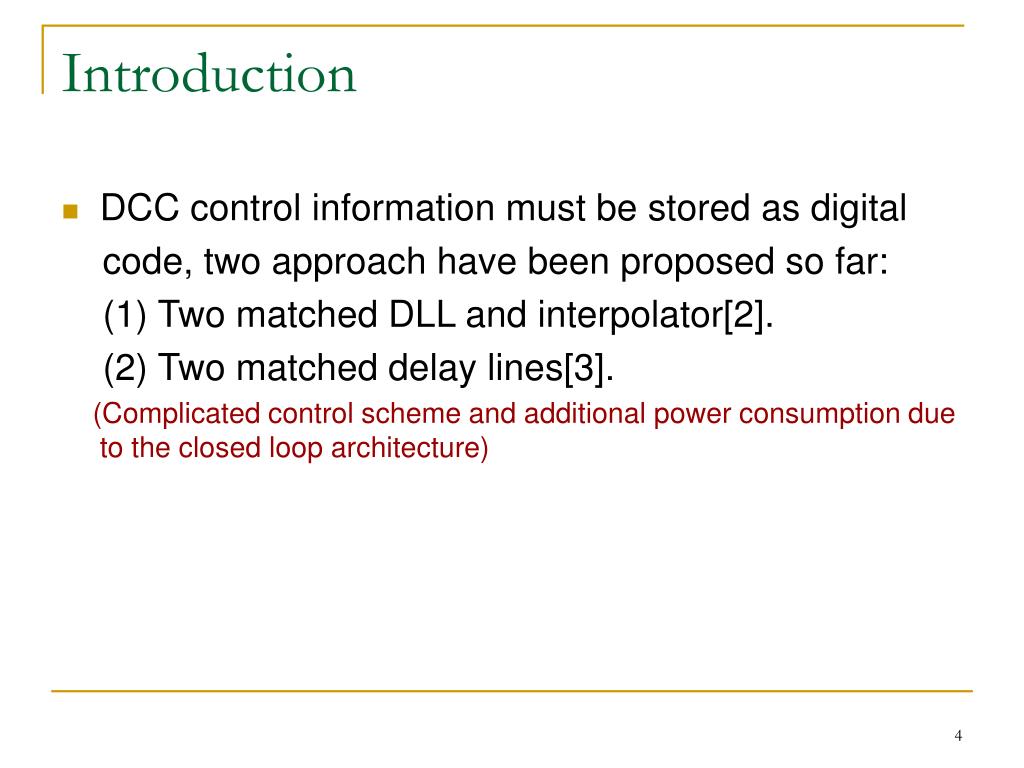 PPT Openloop fulldigital duty cycle correction circuit PowerPoint