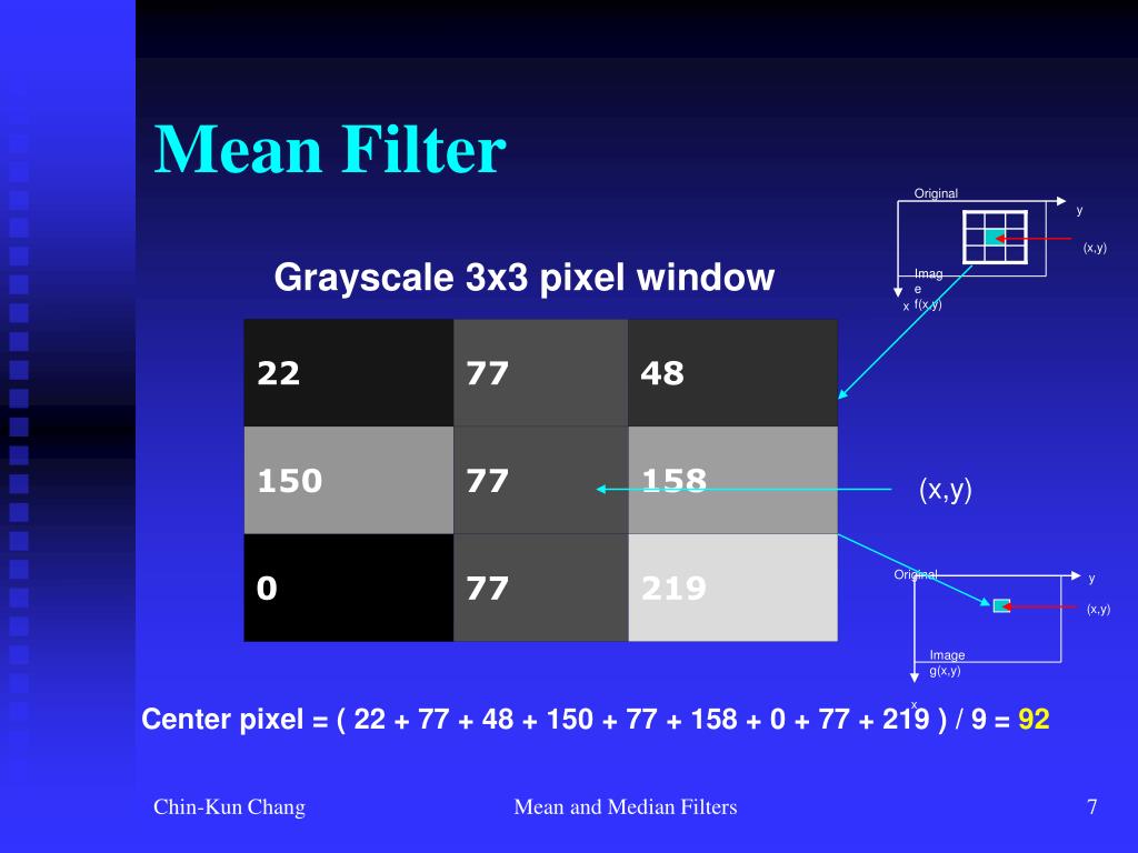PPT Mean and Median Filters PowerPoint Presentation, free download
