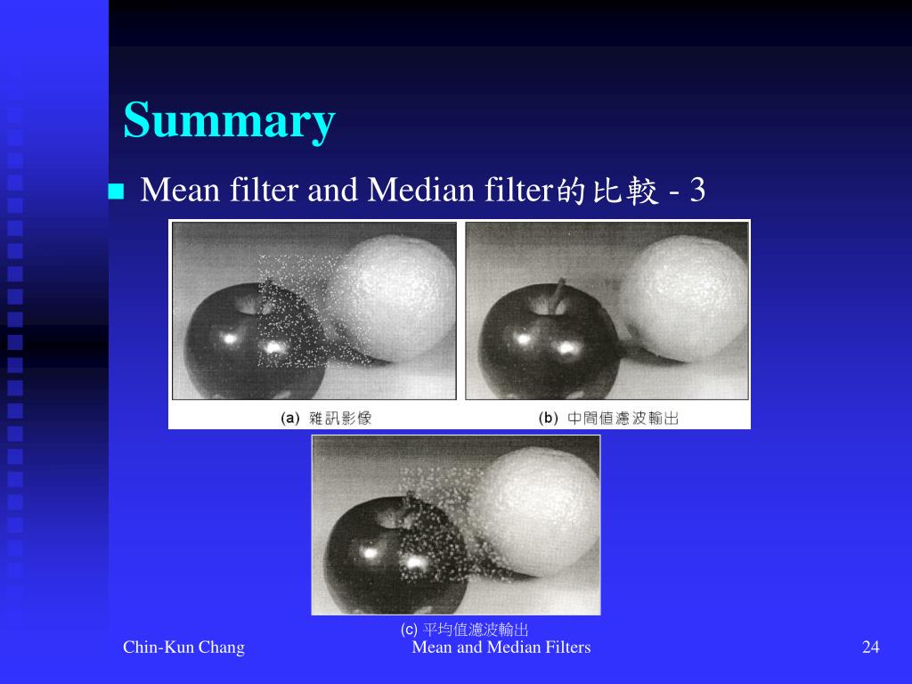 PPT Mean and Median Filters PowerPoint Presentation, free download