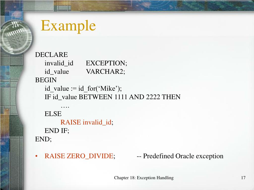 PPT Chapter Eighteen Exception Handling PowerPoint Presentation, free