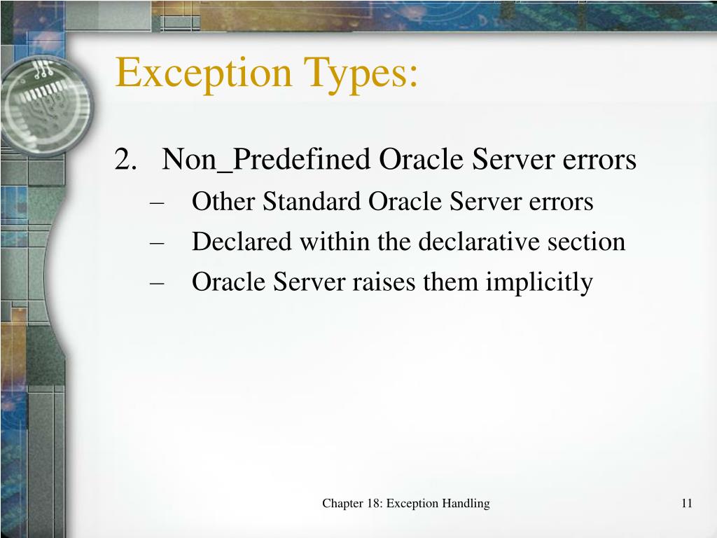 PPT Chapter Eighteen Exception Handling PowerPoint Presentation, free