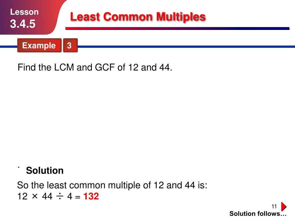 PPT Least Common Multiples And Greatest Common Factor PowerPoint