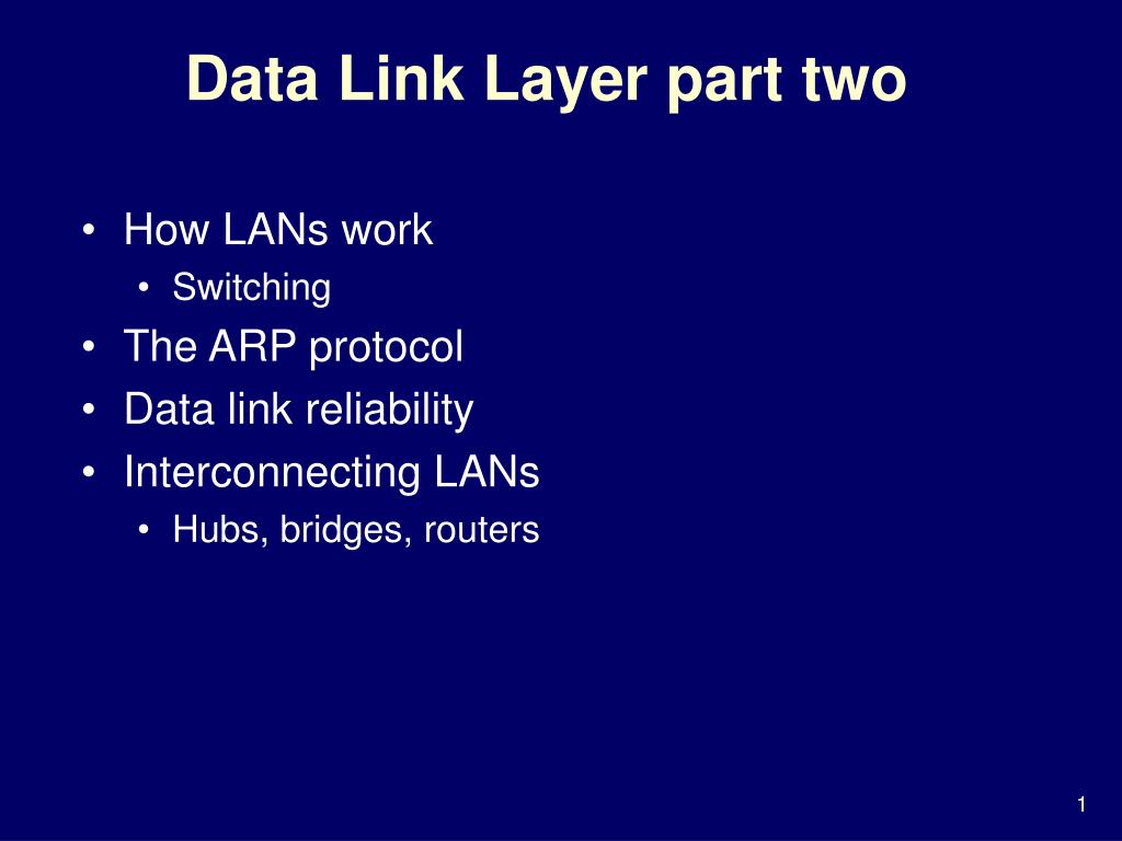 PPT Data Link Layer part two PowerPoint Presentation, free download