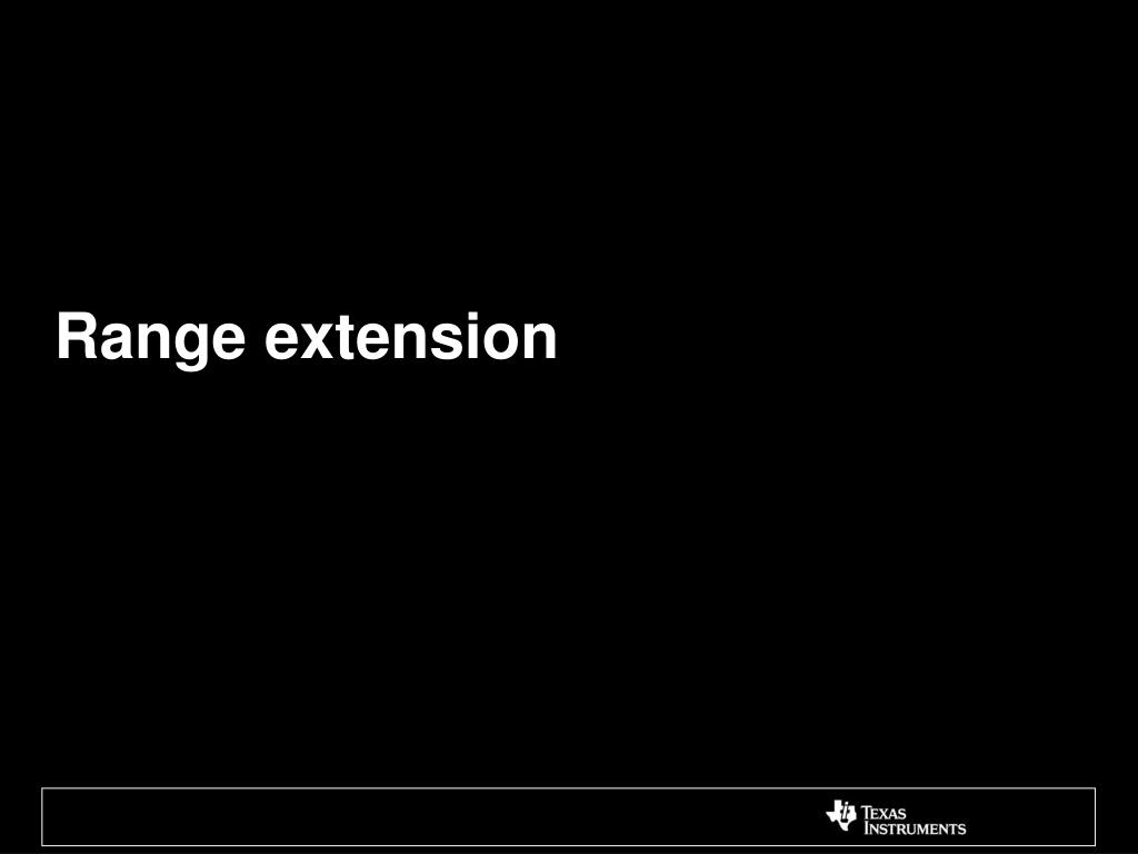 PPT CC11xx range extension and practical range estimation PowerPoint