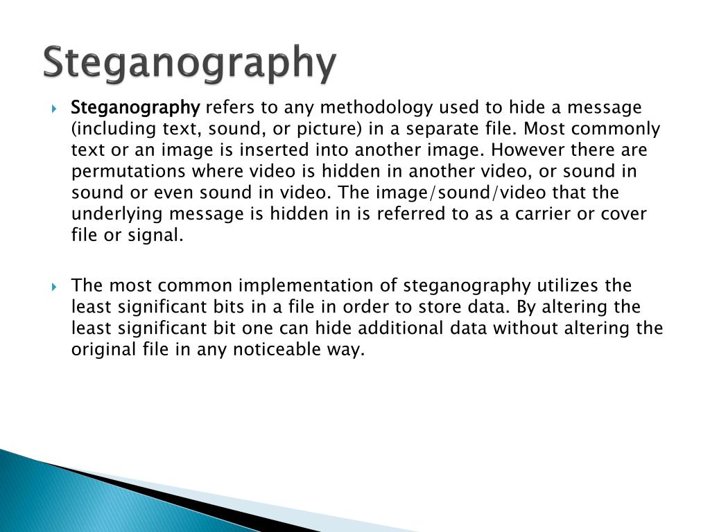 PPT Steganography PowerPoint Presentation, free download ID3330944