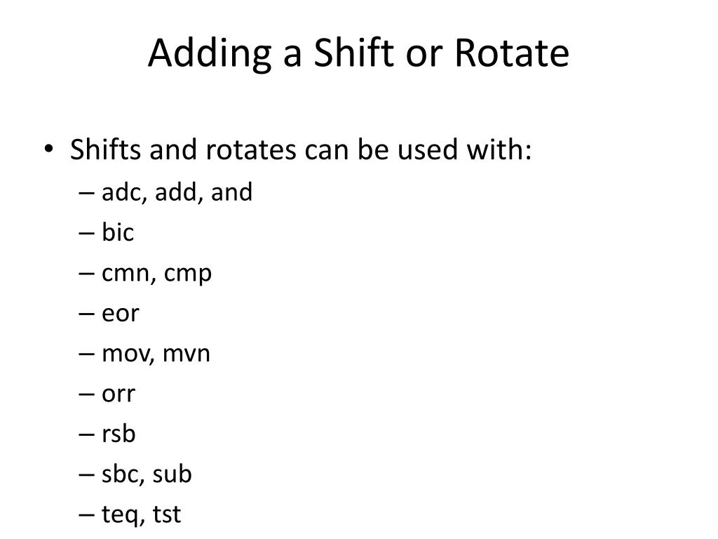 PPT Lecture 2 Advanced Instructions, Control, and Branching