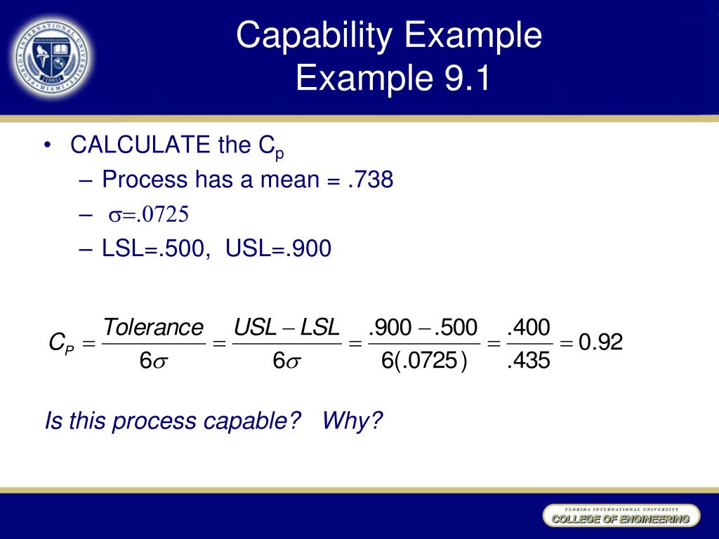 PPT Chapter 9 Capability and Rolled Throughput Yield PowerPoint