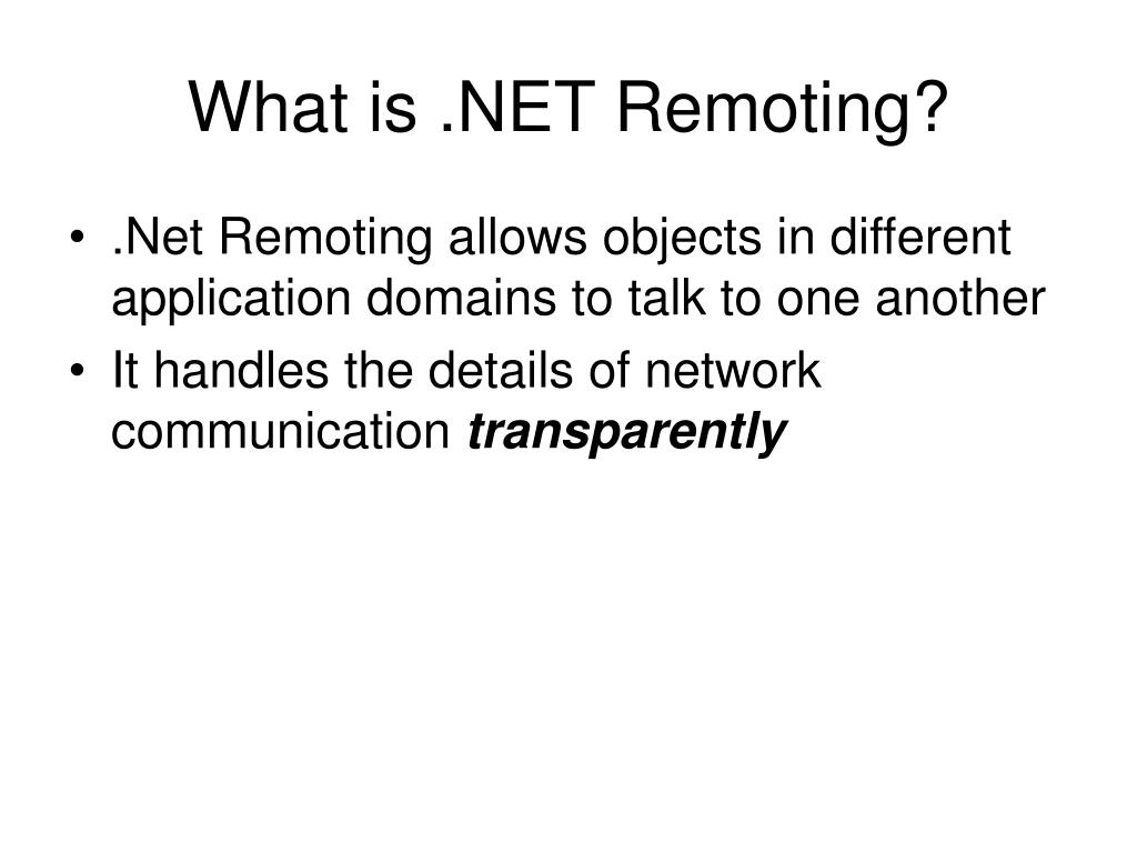 PPT REMOTING PowerPoint Presentation, free download ID3334624