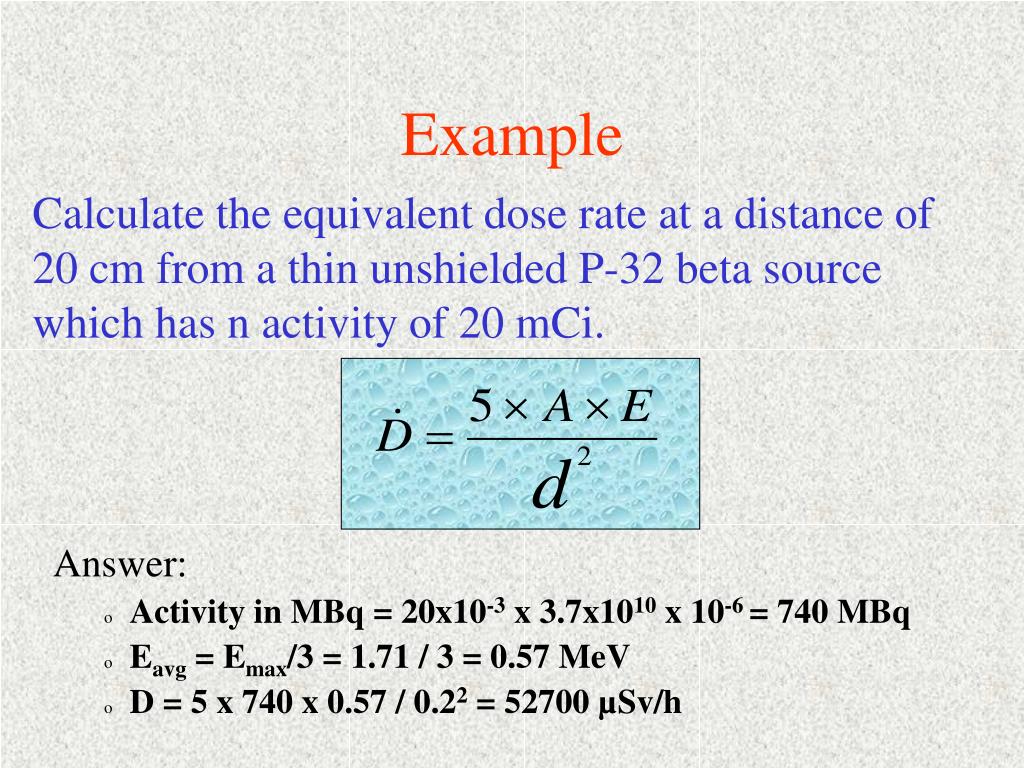 PPT External and Internal Dose Calculation PowerPoint Presentation