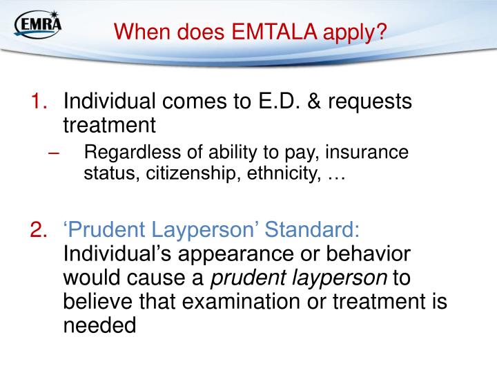 PPT EMTALA PowerPoint Presentation ID3338506