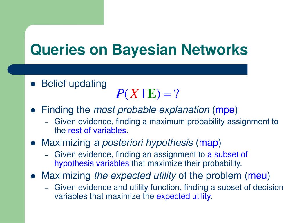 PPT Bayesian Networks Bucket Elimination Algorithm PowerPoint