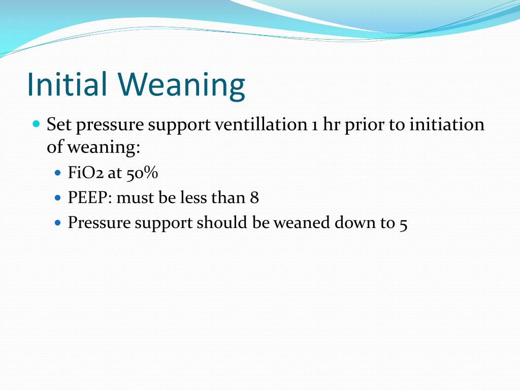 PPT Weaning From Mechanical Ventillation PowerPoint Presentation