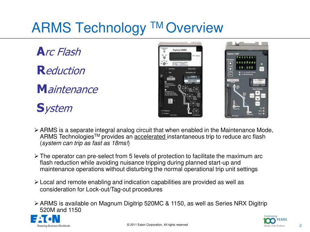 PPT Eaton Air Circuit Breakers A rc Flash R eduction M aintenance S