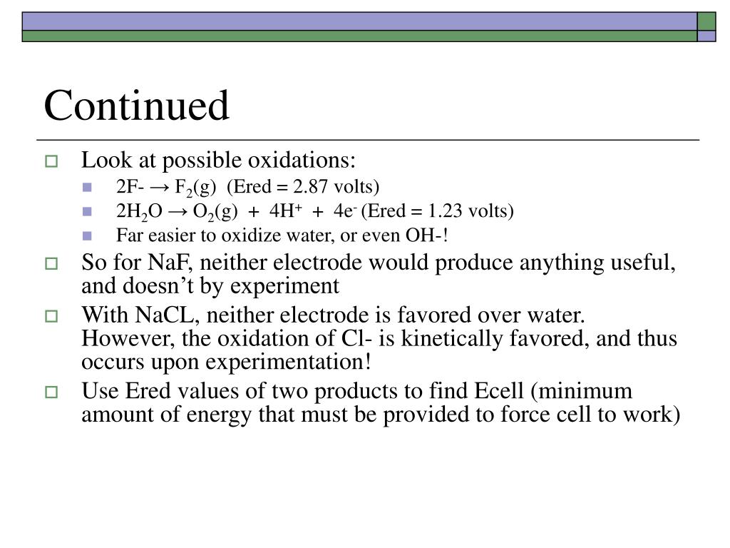 PPT Electrochemistry PowerPoint Presentation ID3346549