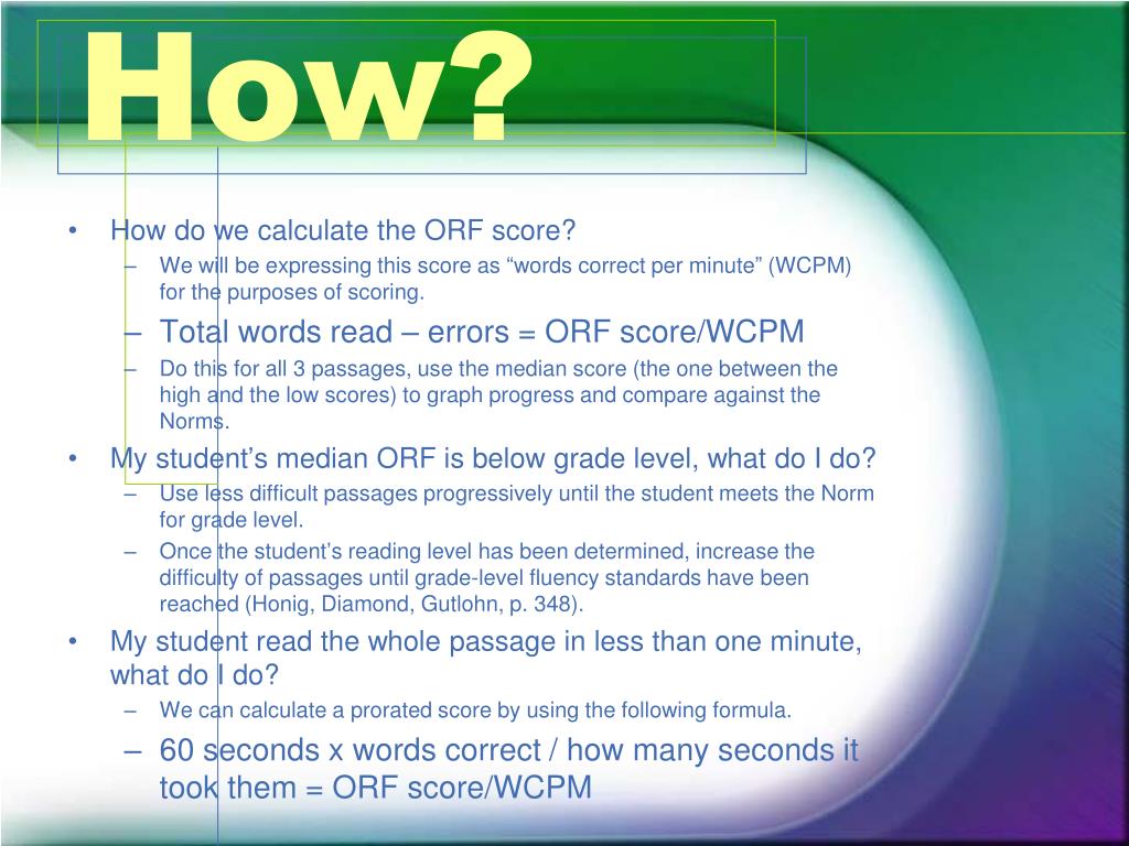 PPT Fluency Assessment PowerPoint Presentation, free download ID