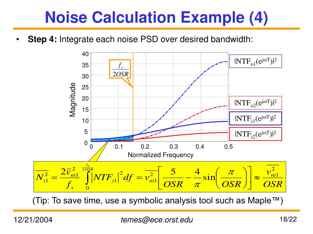 PPT THERMAL NOISE ESTIMATION IN SWITCHEDCAPACITOR CIRCUITS