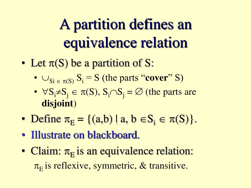 PPT Equivalence Relations PowerPoint Presentation, free download ID