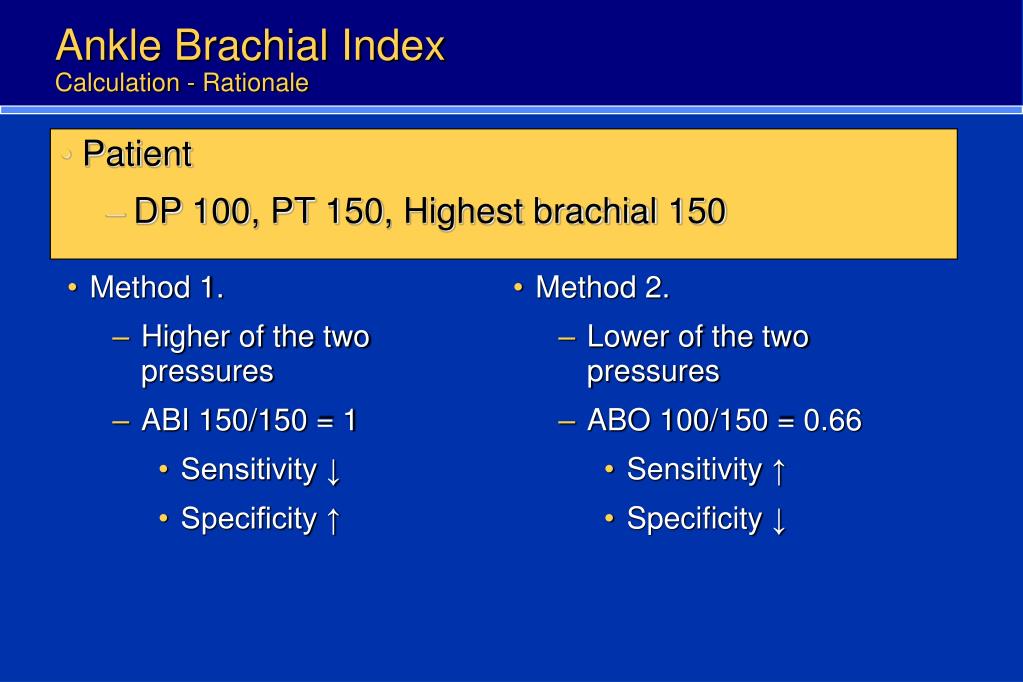 PPT The Ankle Brachial Index Measurement, Calculation, and