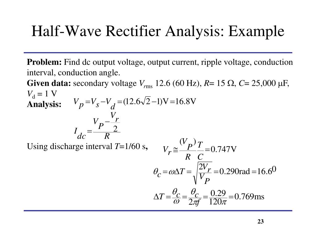 PPT Lecture 7 Diode Circuit Models and Applications