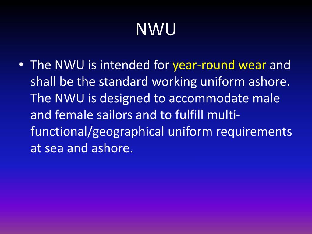 PPT United States Navy Uniform Regulations PowerPoint Presentation