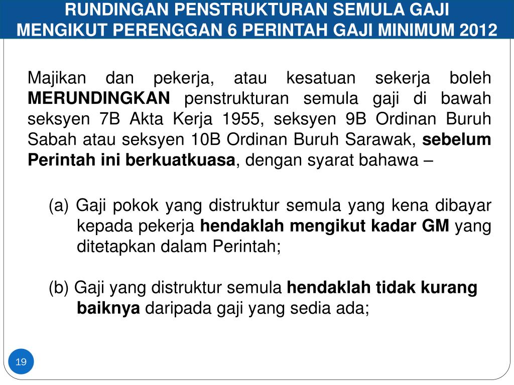 Perintah Gaji Minimum 2012 / C perintah gaji minimum