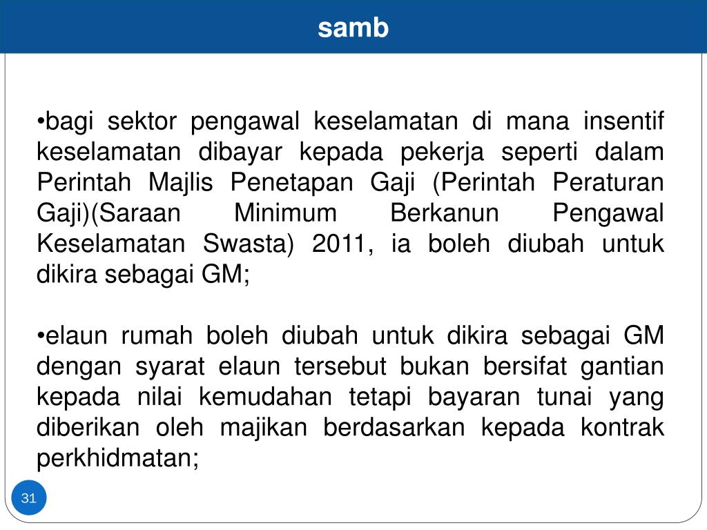 Majlis Perundingan Gaji Negara / Pelaksanaan Gaji Minimum Ikut Sektor