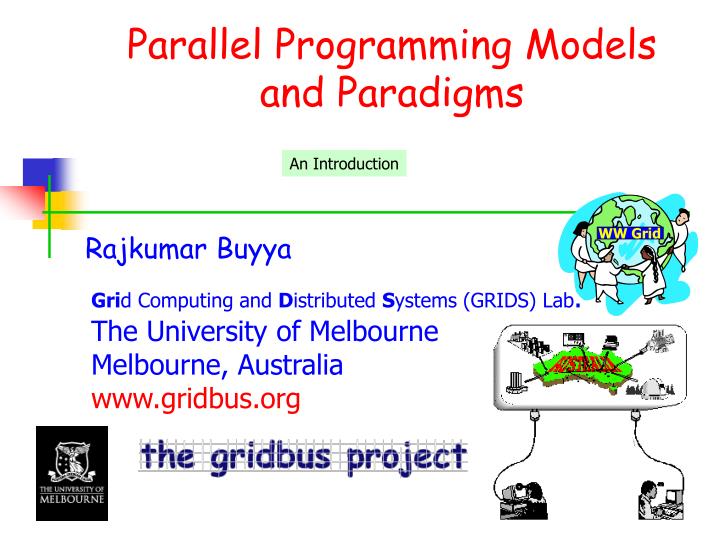 PPT Parallel Programming Models and Paradigms PowerPoint Presentation
