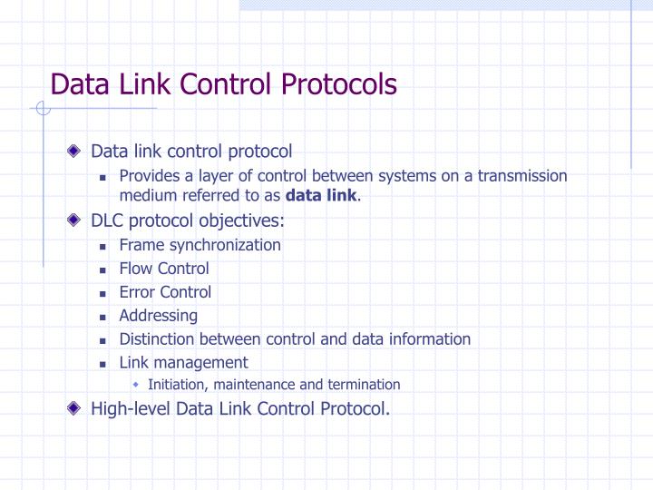 PPT Data Link Control Protocols PowerPoint Presentation, free