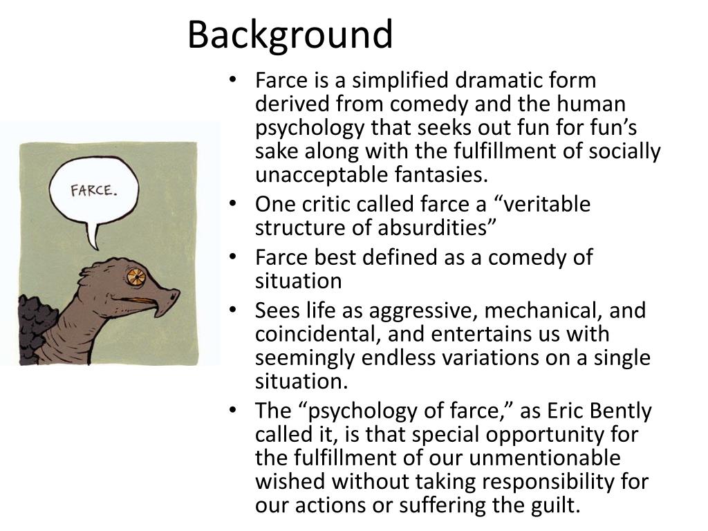 PPT Ch7 Farce and Satire PowerPoint Presentation, free download ID