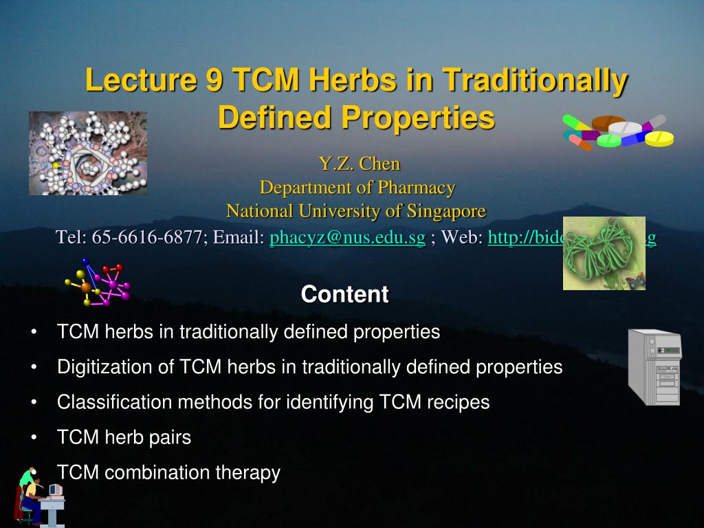 PPT Content TCM herbs in traditionally defined properties PowerPoint