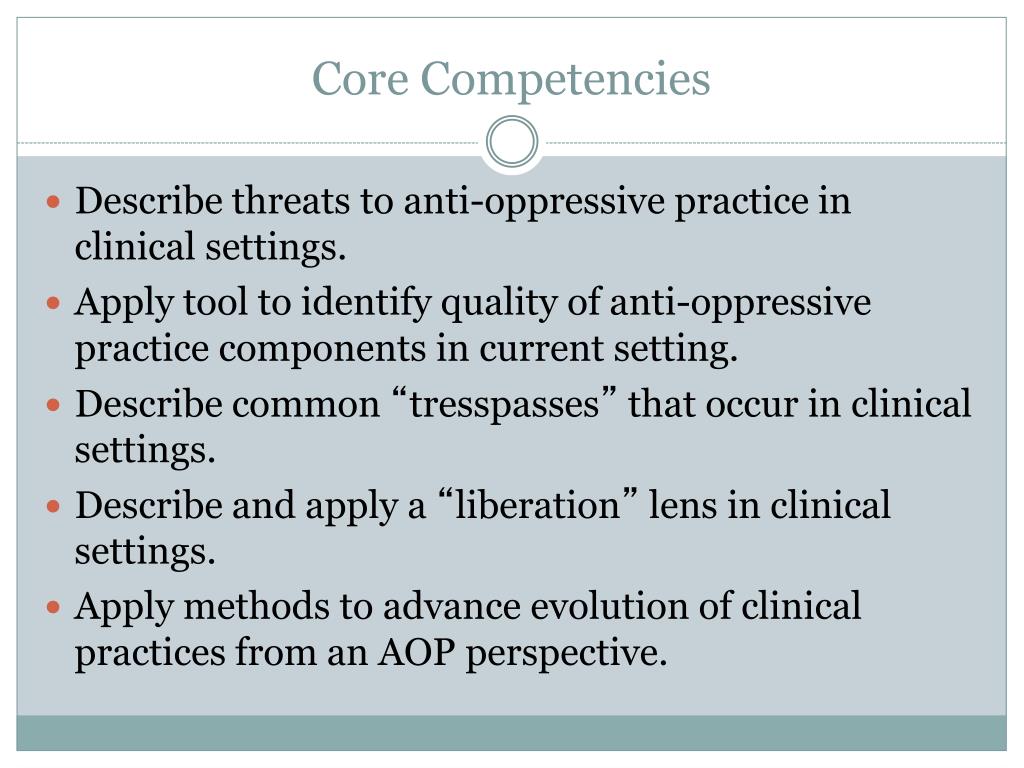 PPT Class 3 AntiOppressive Practice in Clinical Settings PowerPoint