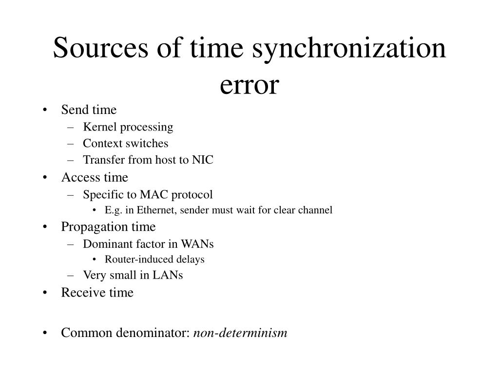 PPT Time Synchronization in Sensor Networks PowerPoint Presentation