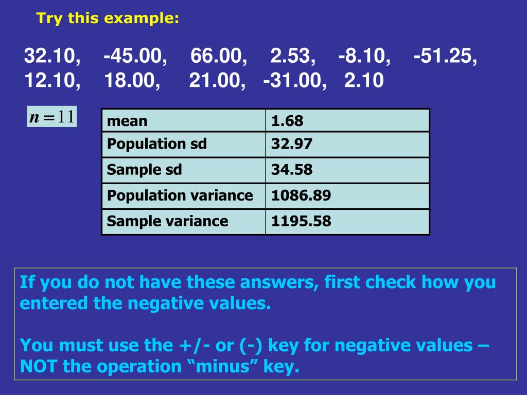 PPT For basic statistics using CASIO fxMS CASIO fxTl CASIO fxW