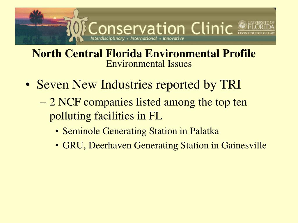 PPT North Central Florida Environmental Summit PowerPoint