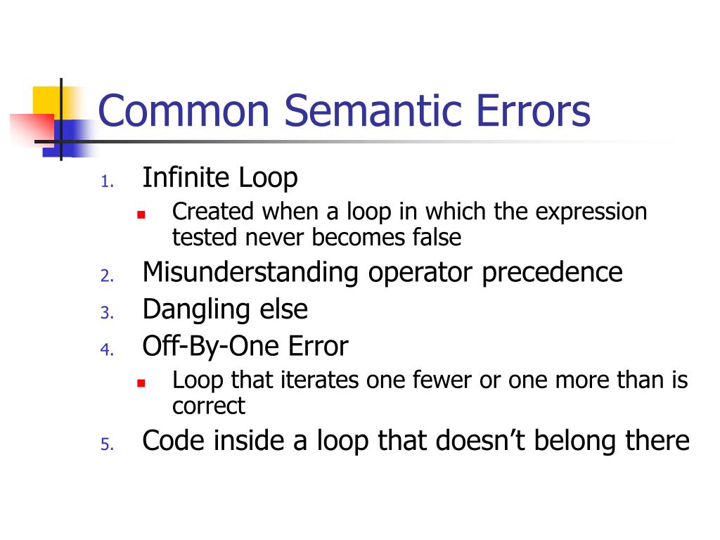 PPT Debugging Logic Errors PowerPoint Presentation, free download