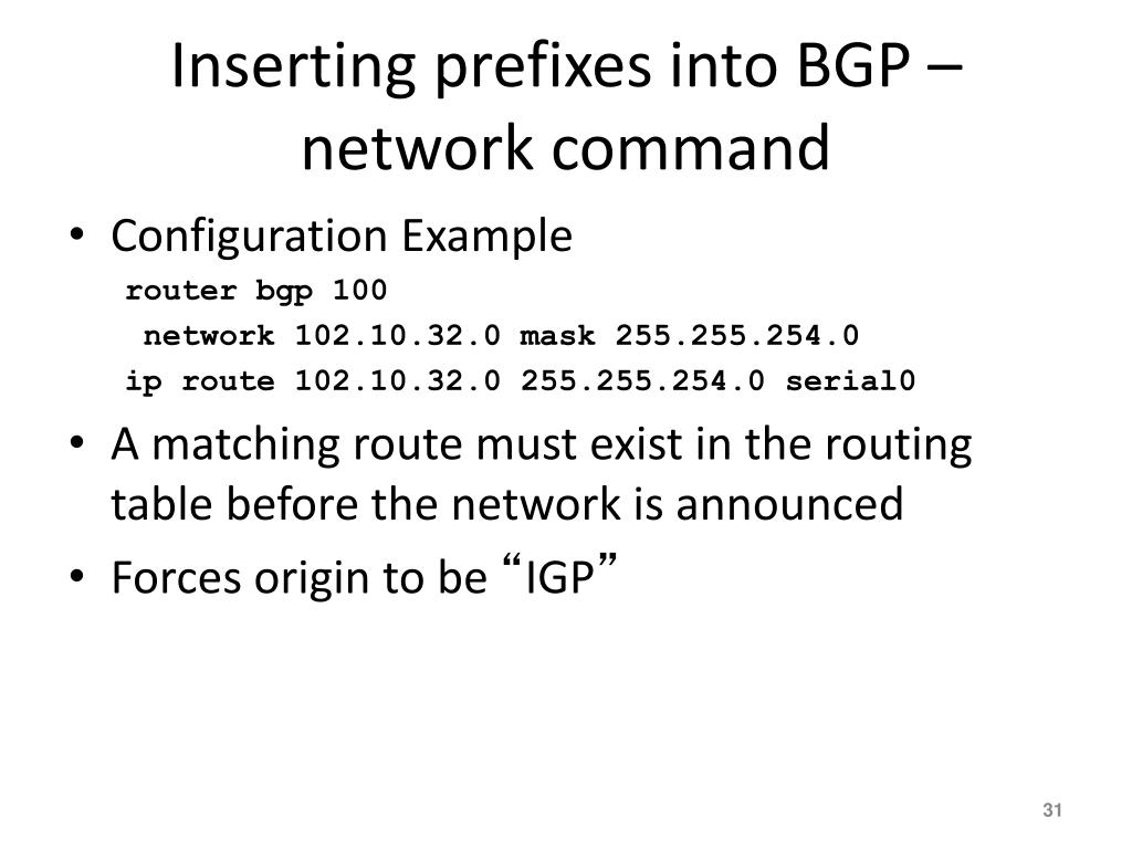 PPT Introduction to BGP PowerPoint Presentation, free download ID