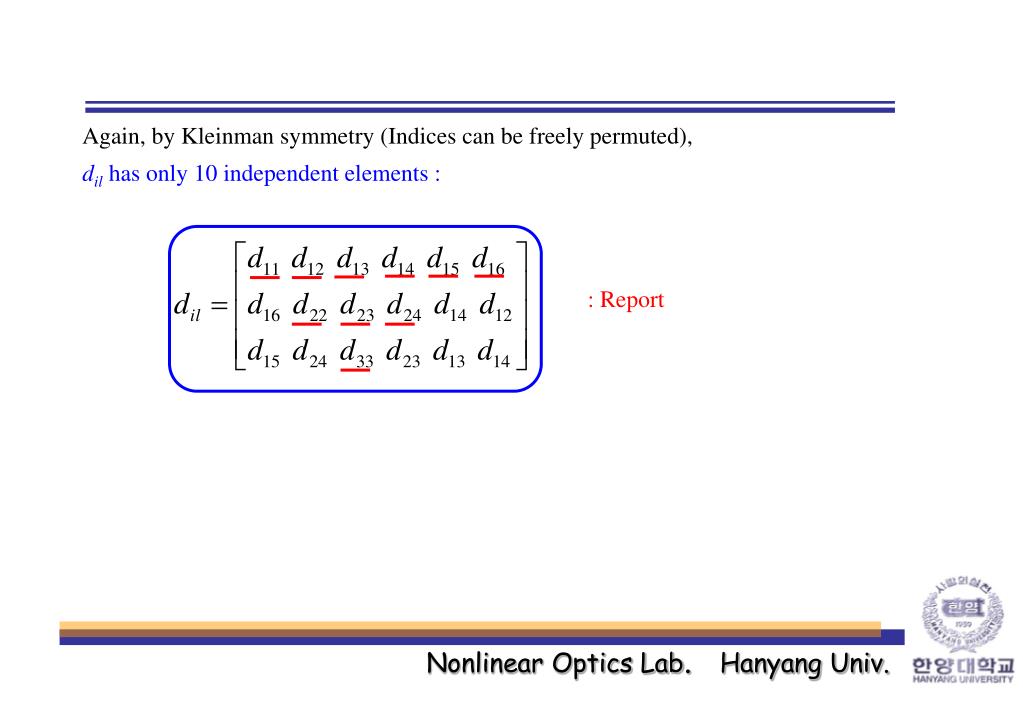 PPT Chapter 8. SecondHarmonic Generation PowerPoint Presentation