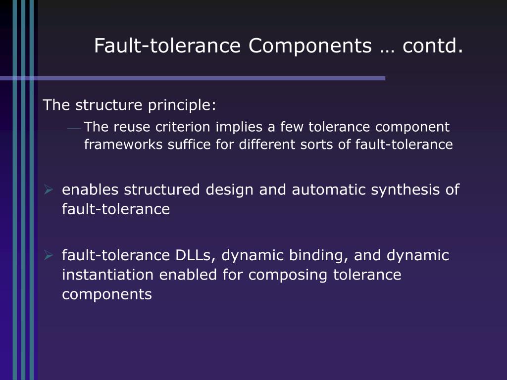 PPT Faulttolerance in Componentbased Systems PowerPoint