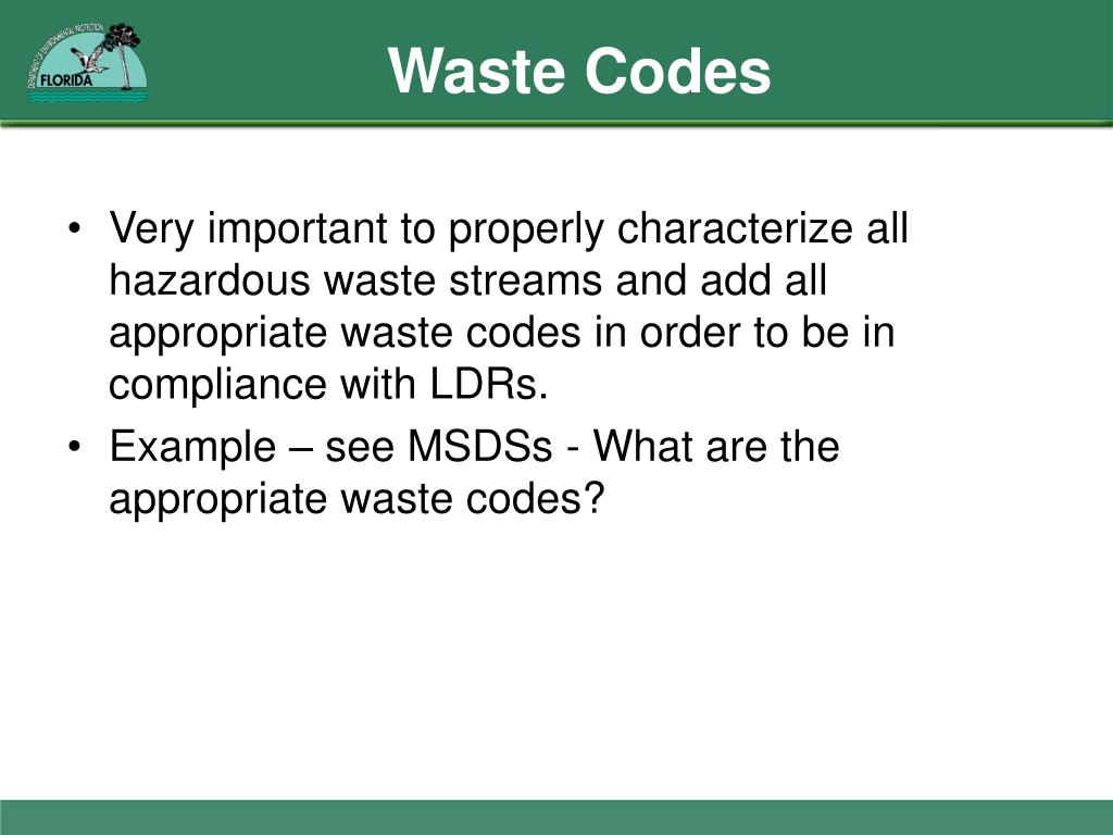 PPT Land Disposal Restriction s PowerPoint Presentation, free