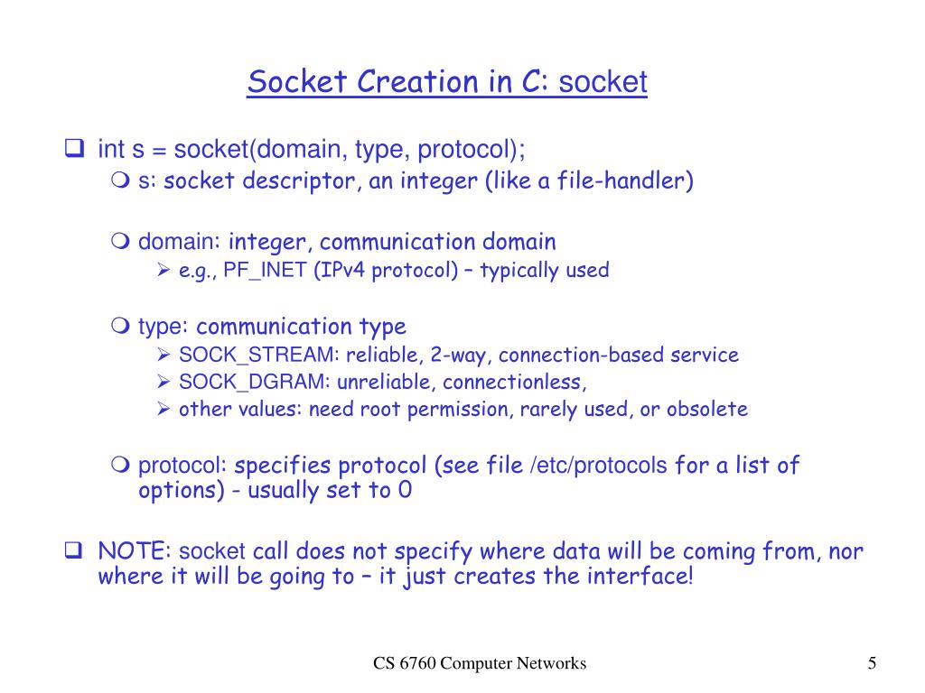 PPT Lecture 2 Socket Programming Spring 2004 PowerPoint Presentation