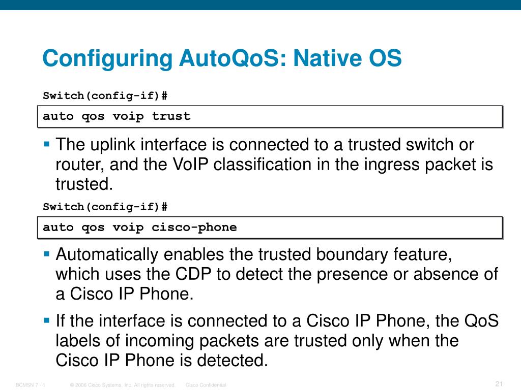 PPT Configuring Campus Switches to Support Voice PowerPoint