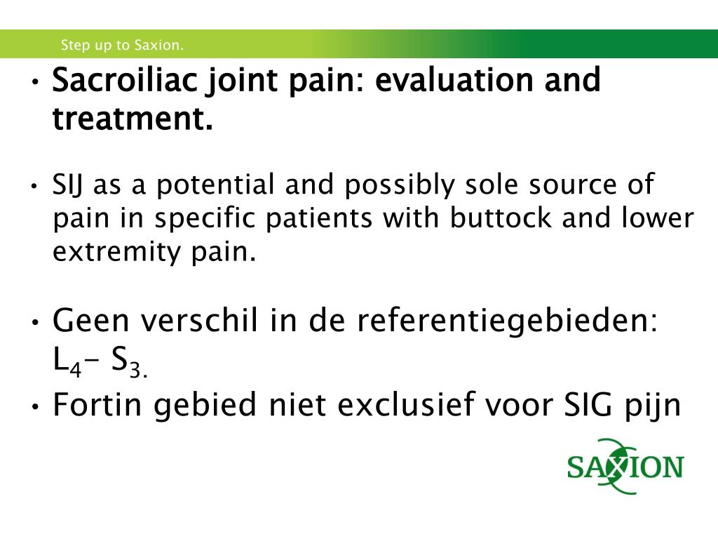 PPT Bekken samen bekeken Stabiliteit rondom het bekken Testen