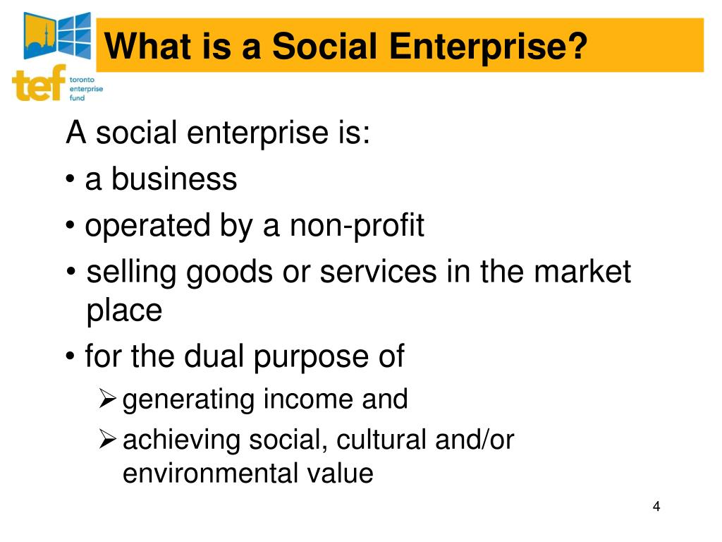 PPT The Social Enterprise Model and Employment PowerPoint