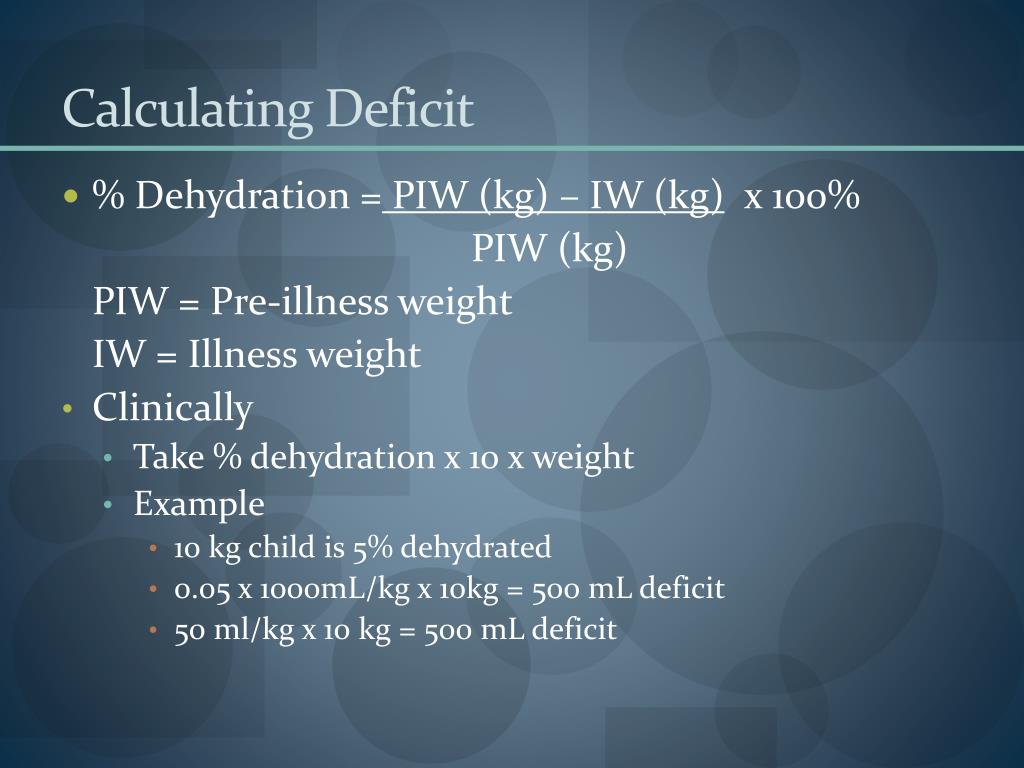 PPT Fluids And dehydration PowerPoint Presentation, free download ID3380533