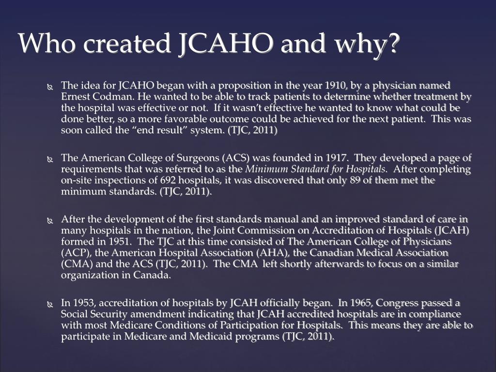 PPT JCAHO Nursing Practice Standards PowerPoint Presentation, free