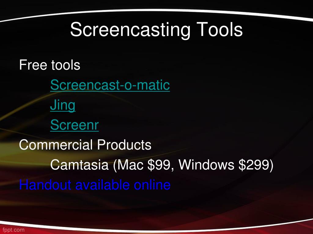 PPT Creating an Effective Screencast Design Principles & Best