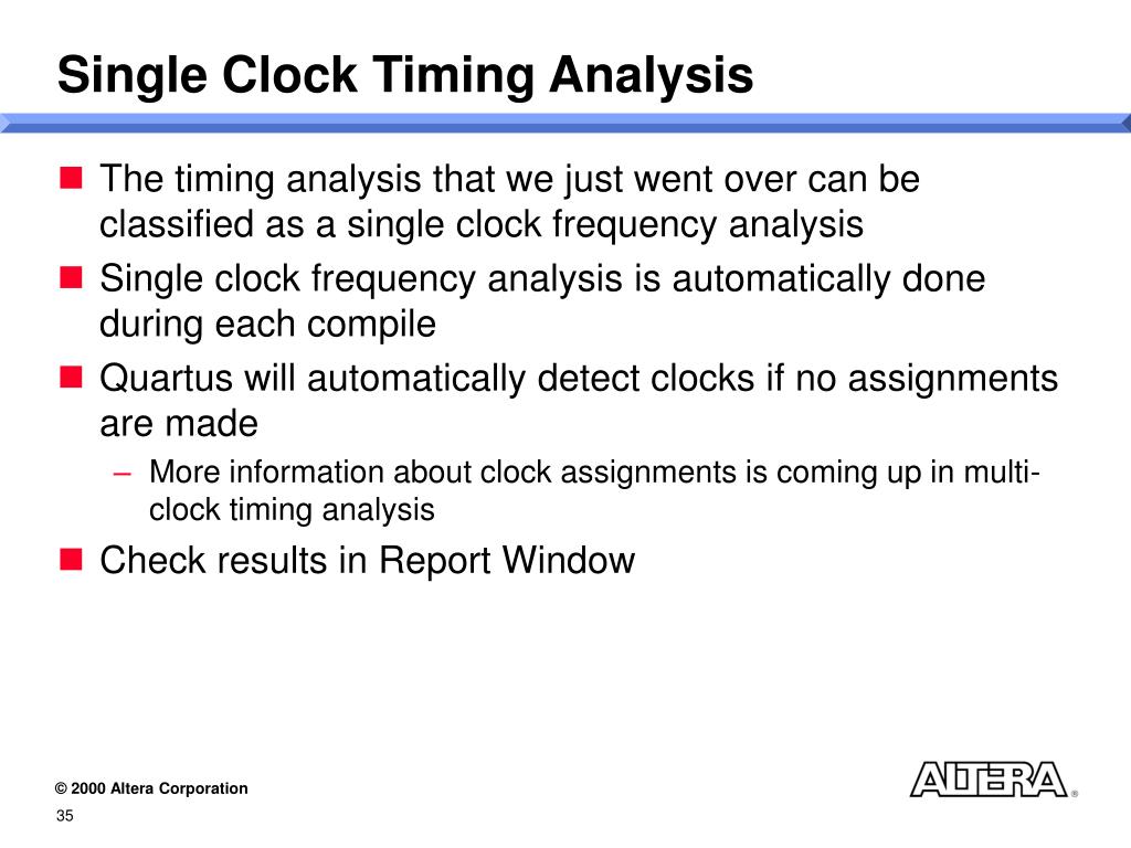 PPT Timing Analysis in Quartus PowerPoint Presentation, free download